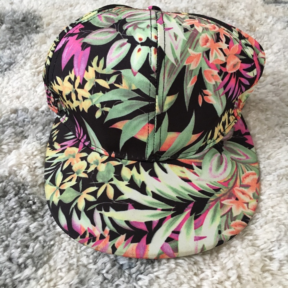 Floral print SnapBack hat